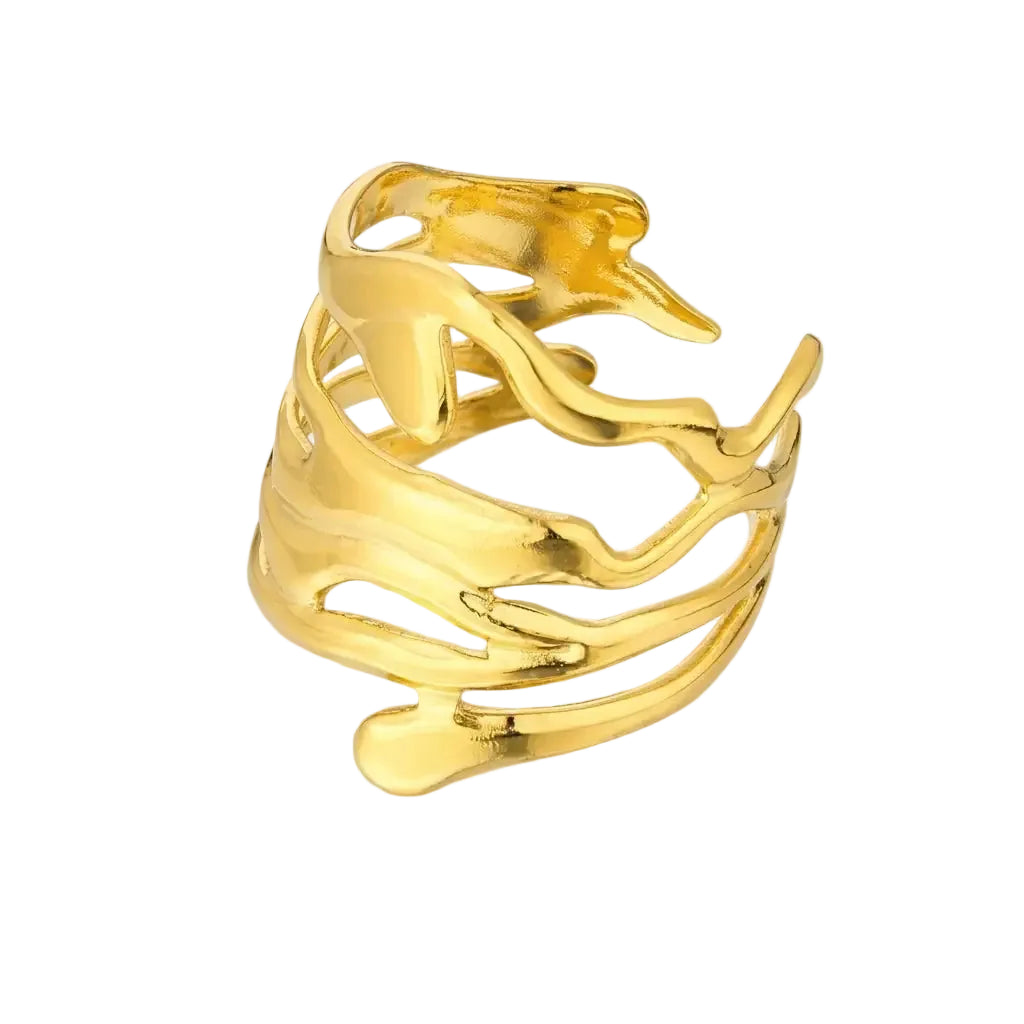Sierra – Schlichter minimalistischer Ring aus wasserfestem 316L Edelstahl von René Rose Jewelry