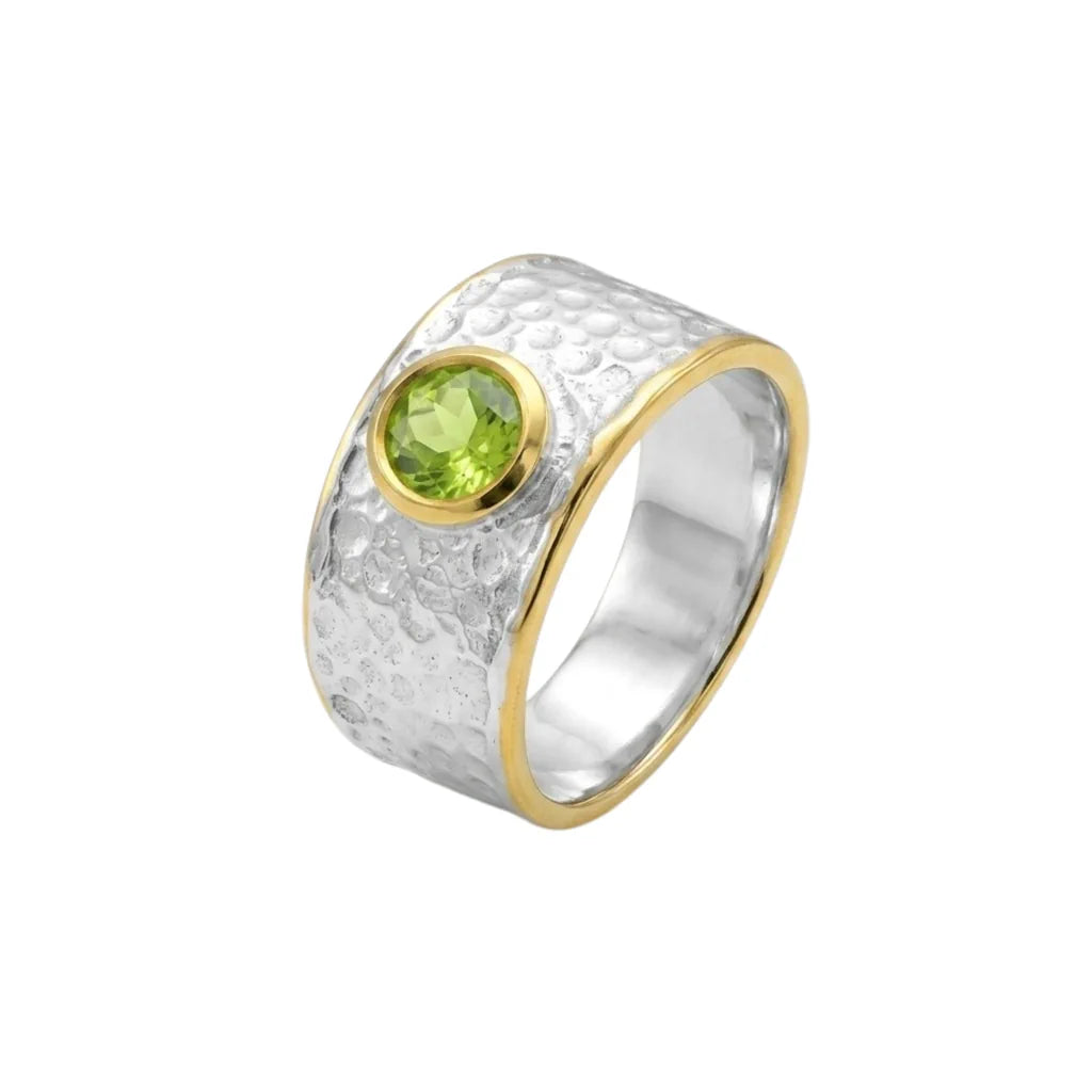 CATORI AMULET – Exklusive Amulett Kette mit grünem Peridot Edelstein aus 925 Sterling Silber von René Rose Jewelry