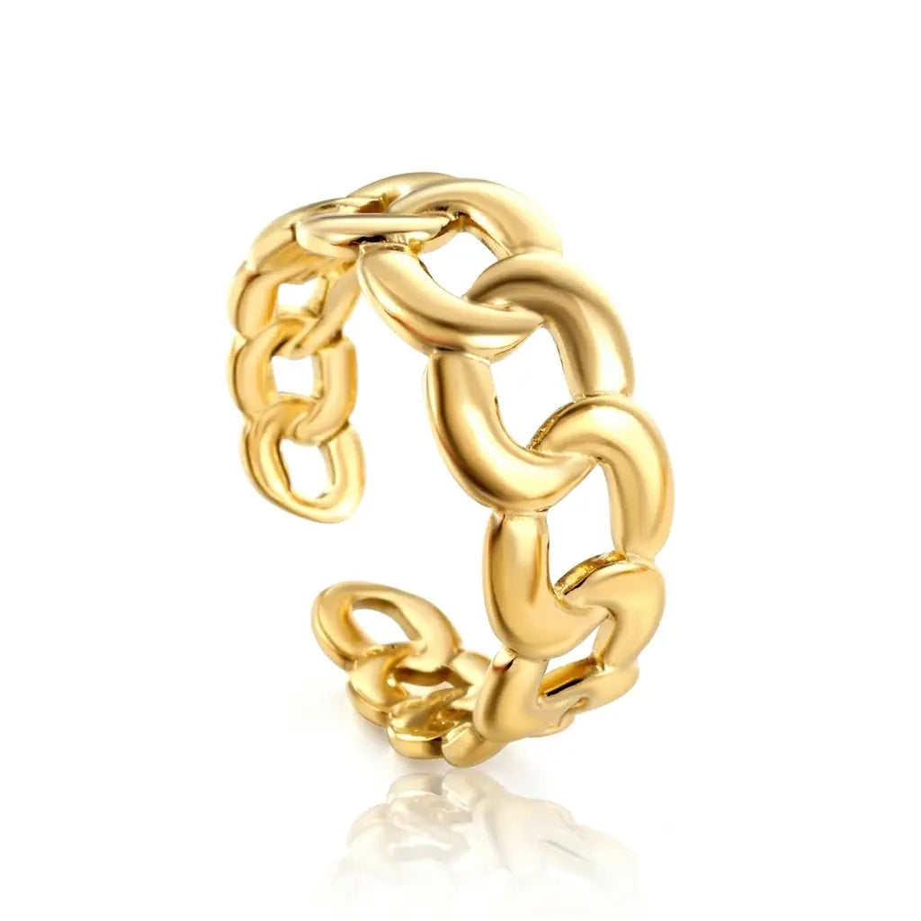 Lola – Zeitloser klassischer Ring aus wasserfestem 316L Edelstahl von René Rose Jewelry